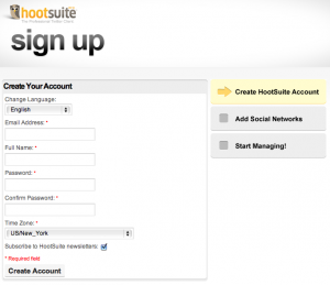 HootSuite Sign Up