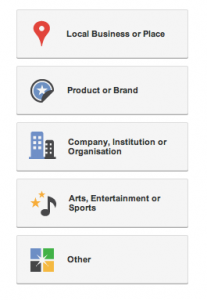 Setup Google Plus For Business Step 2